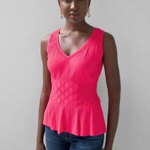 WHBM Peplum Smock Top